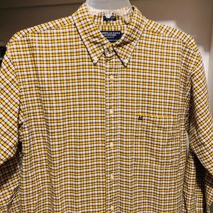 American Eagle, button down, rugged oxford shirt